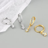 Корейские универсальные ретро дизайнерские модные серьги с цирконом, простой и элегантный дизайн, оптовые продажи