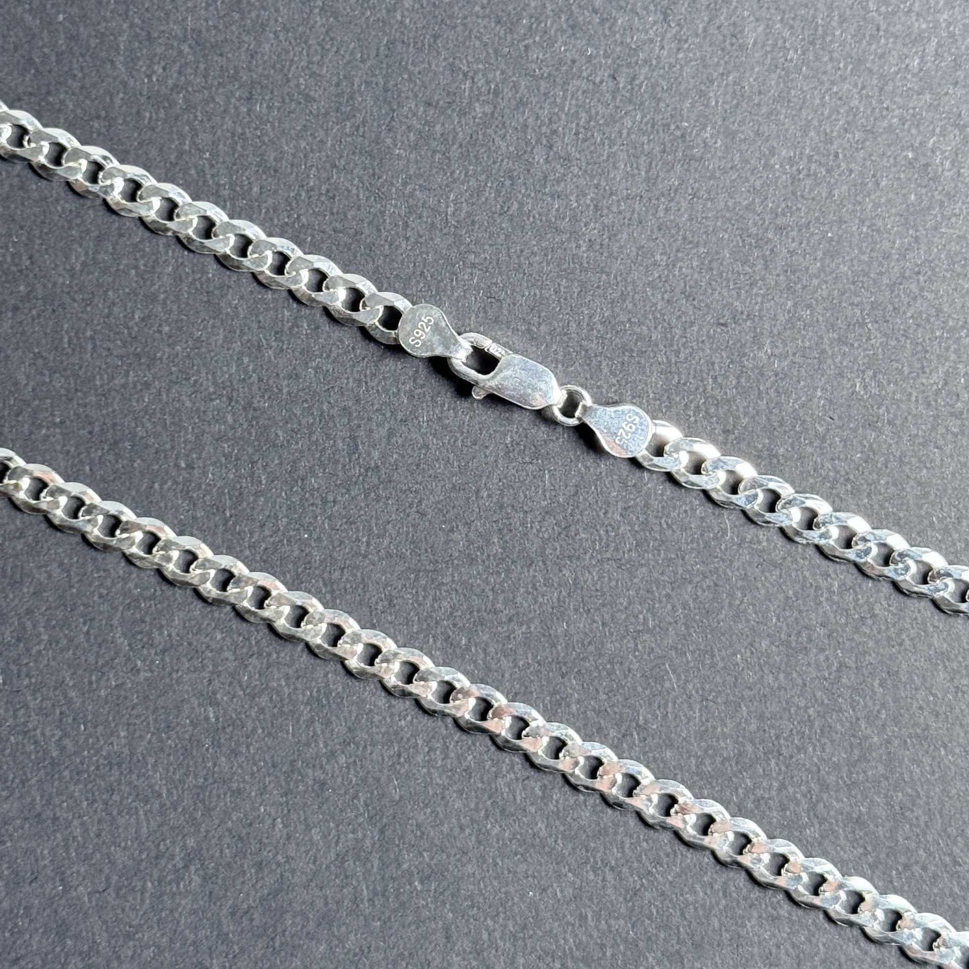 Minimalist Men S S925 Sterling Silver Hexagonal Cuban Chain Necklace_voghion.com