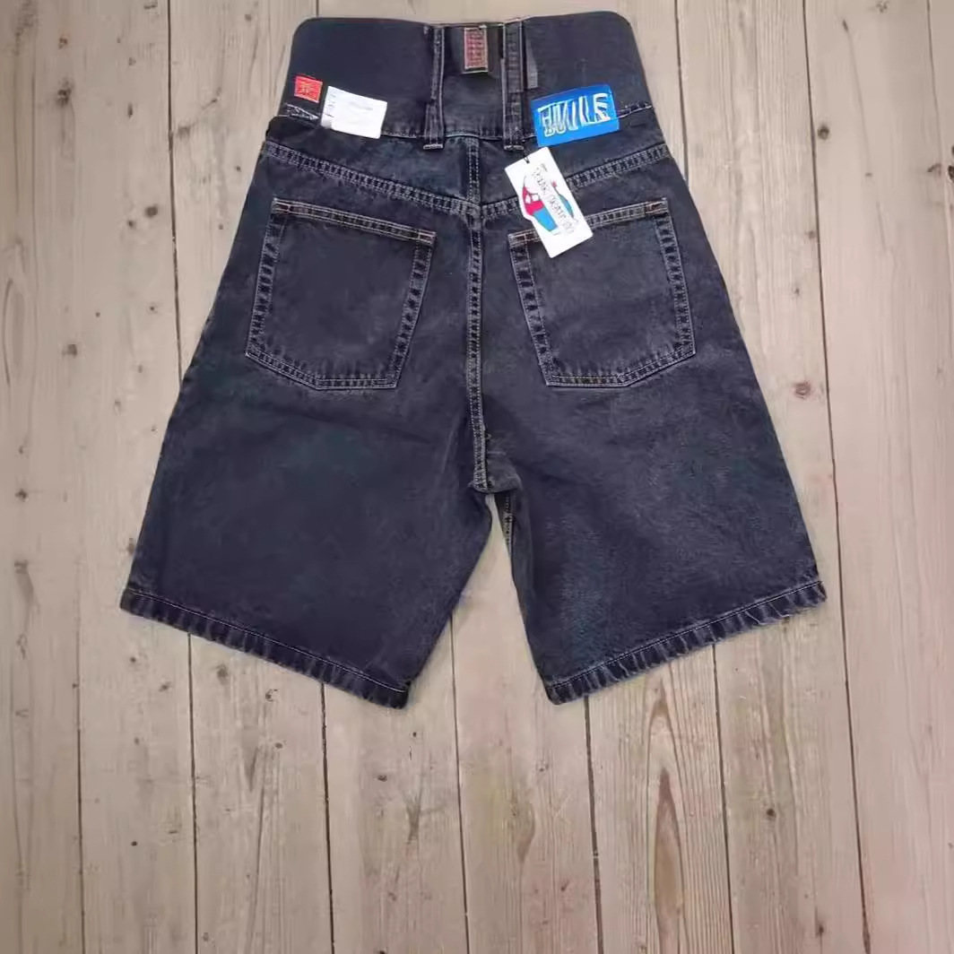 Comercio electrónico transfronterizo nuevo Polar Big Boy jeans blancos Hip Hop patrón de dibujos animados bordado jeans sueltos Y2K