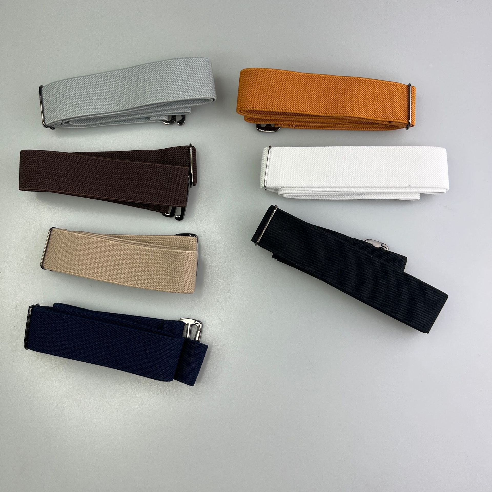 新款懒人腰带无扣插扣简约百搭弹力松紧腰带跨境热卖牛仔裤带