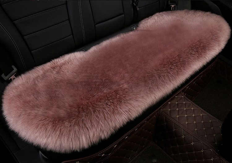 Car Winter Cushion Plush Cushion Three-piece Set Thickened Warm Fur Non-slip Integrated General Motors Cushion