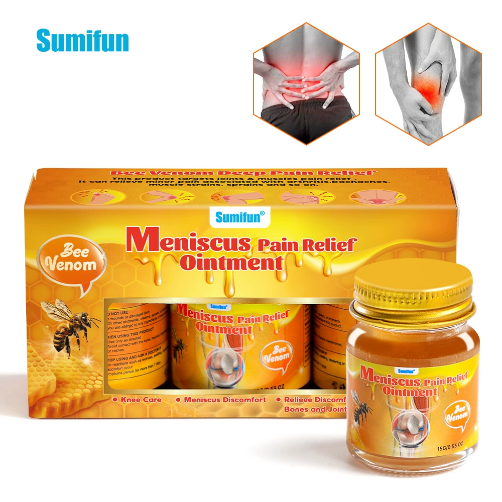 Пластырь Sumifun с пчелиным ядом для здоровья, мазь, набор из трех штук, для облегчения мышечных и суставных дискомфортов, оптом V30002