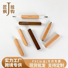 マニキュア交換ブラシ取り外し可能な双頭木製ロッド多機能ファンシースリーインワンキャットアイマグネットストーン無垢材ペンホルダー