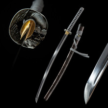 外贸批发手工锻打日本刀东洋居合长刀龙泉一体刀剑武士打刀未开刃