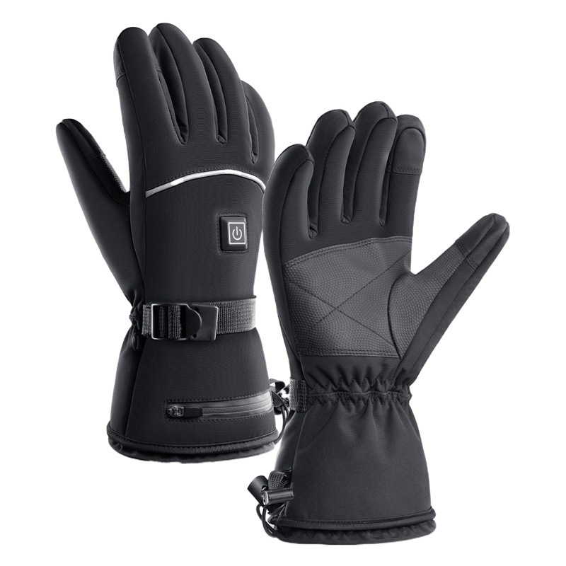 Guantes cálidos para ciclismo y esquí al aire libre de otoño e invierno, guantes de ciclismo con calefacción, calefacción eléctrica a prueba de frío, impermeables, pantalla táctil, venta al por mayor