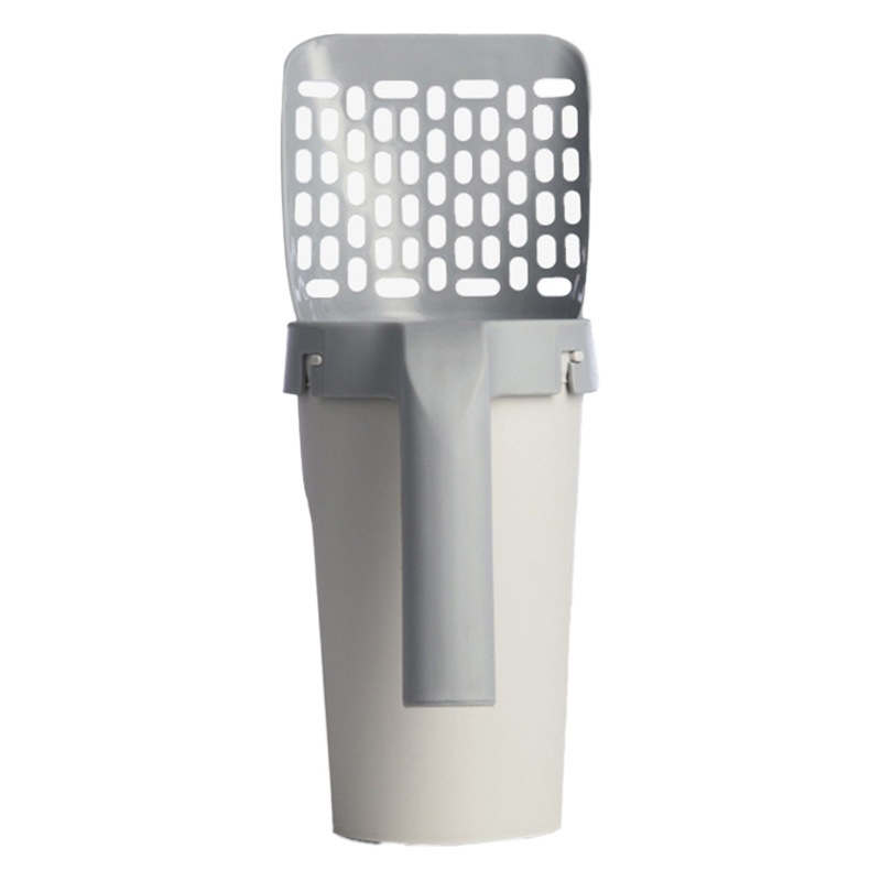 Gato transfronterizo suministros gato arena pala basura portátil integrado gato arena pala gato mierda traje de baño