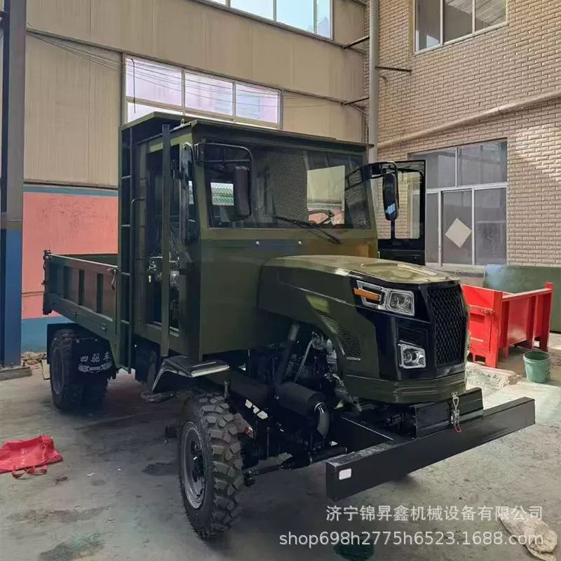 四驱农用车四不像柴油运输工程大马力拖拉机四轮自卸爬山载重王