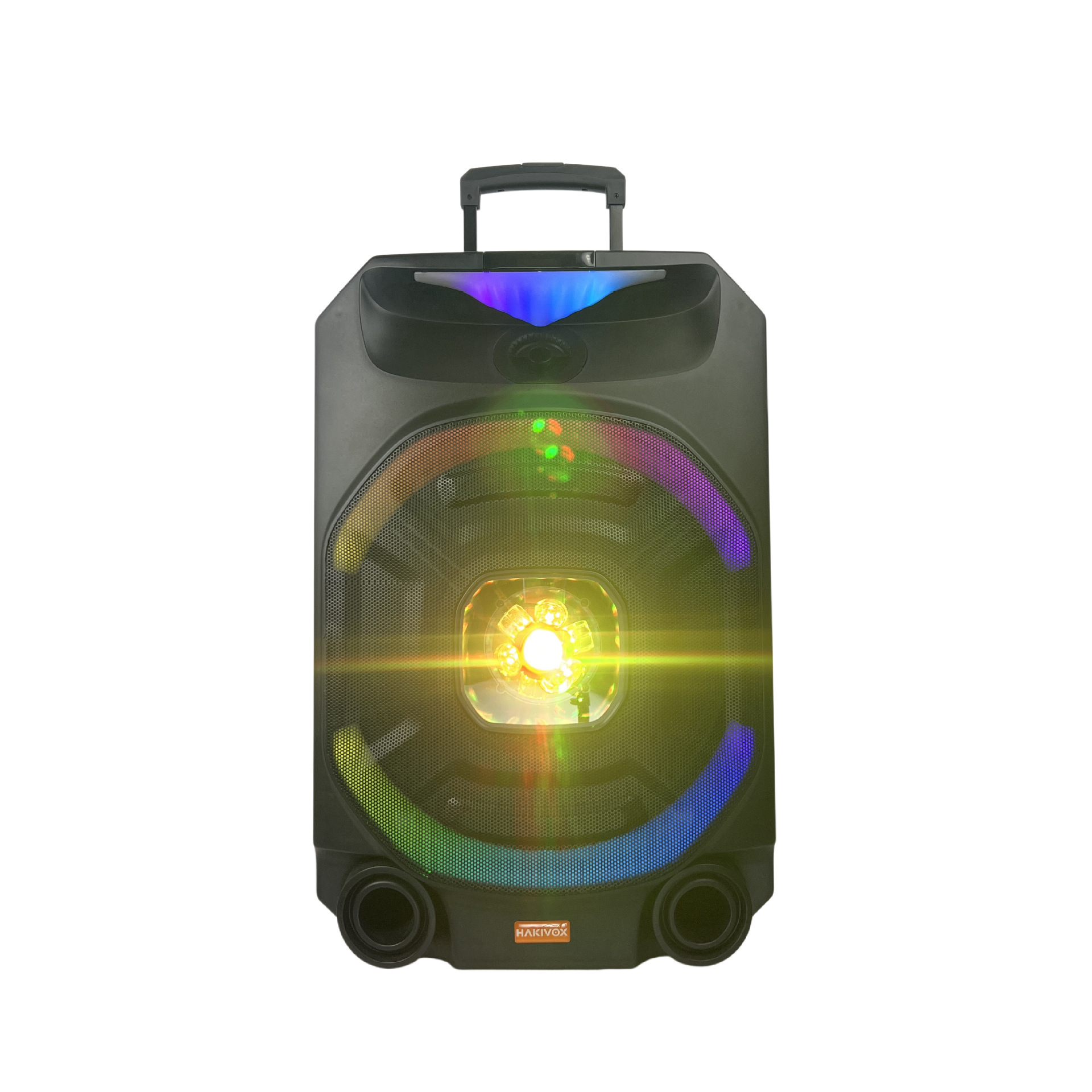 Fábrica de exportación directa de 15 pulgadas 80W barra de tracción portable altavoz gran micrófono inalámbrico