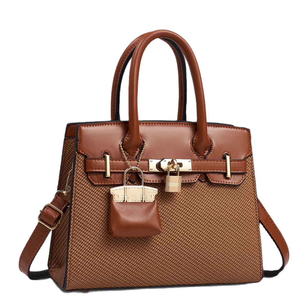 2025 primavera nuevo estilo bolso de mujer bolso grande europeo y americano bolso portátil de cuero suave de gran capacidad mensajero de un solo hombro bolso de mujer
