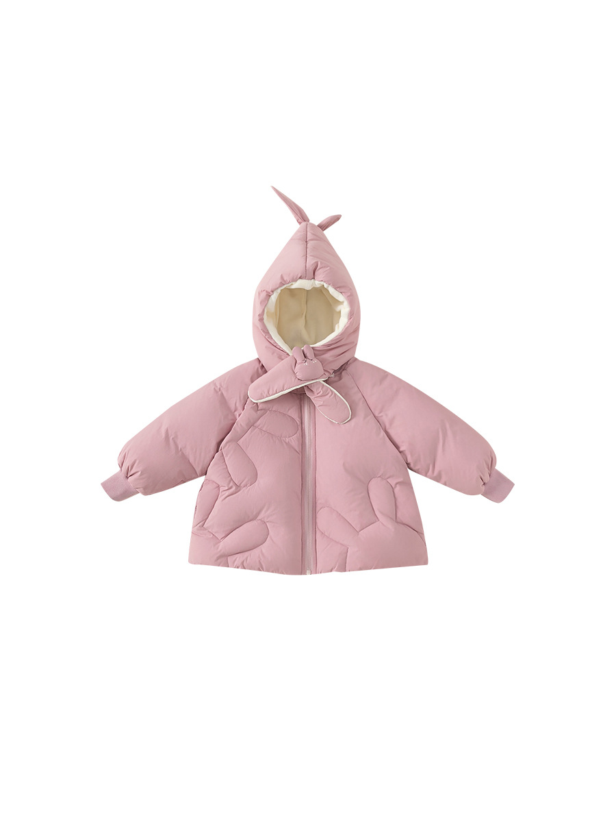 Yubao ropa infantil chaqueta de plumón para niños niñas invierno caliente aire extranjero sombrero desmontable围ín chaqueta de plumón para bebés
