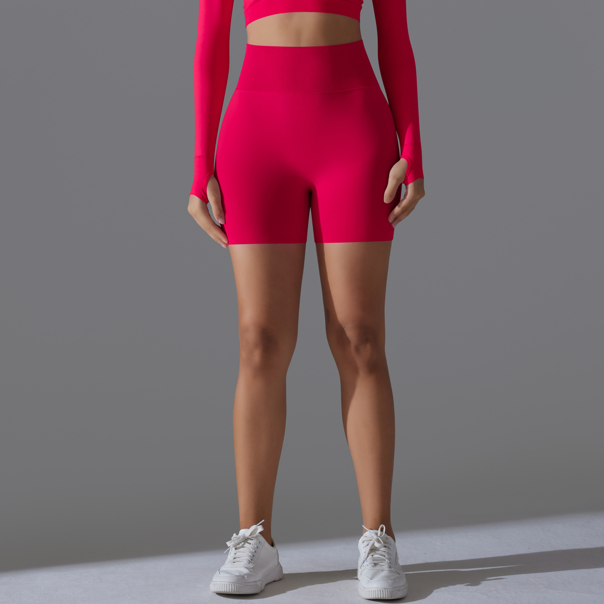 Simple Style Sport Style Solid Color Nylon Collarless Active Bottoms Skinny Pants Sweatpants display picture 5