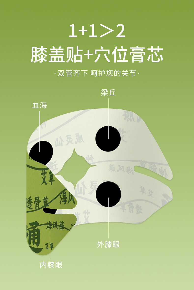 Custom Mugwort Knee Patch Ai Cao Tie Herbal Warming Topical Patch for Joint Care quality and texture