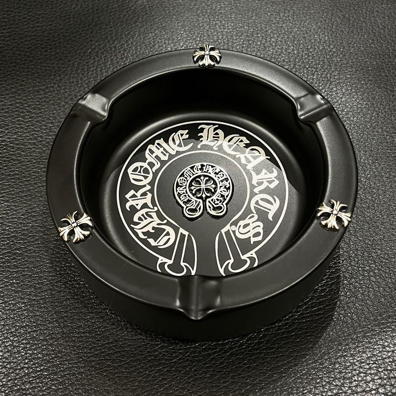 Chrome Hearts Horseshoe Plus Cross Ashtray Black