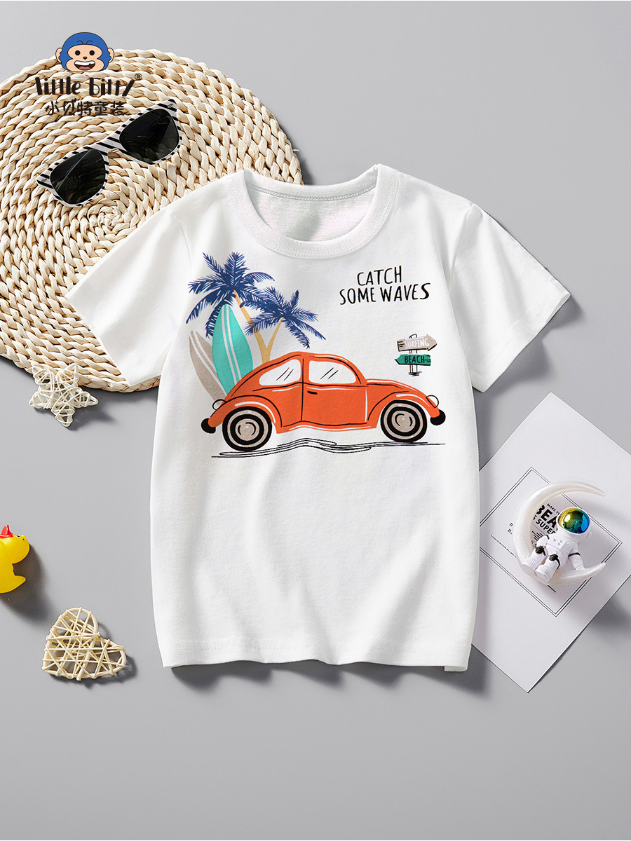 White summer clothing for boys