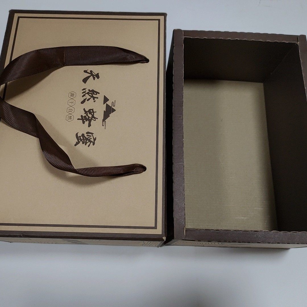 传统工艺高档天然蜂蜜 礼品盒三层瓦楞彩色手提餐具蜂蜜包装礼盒