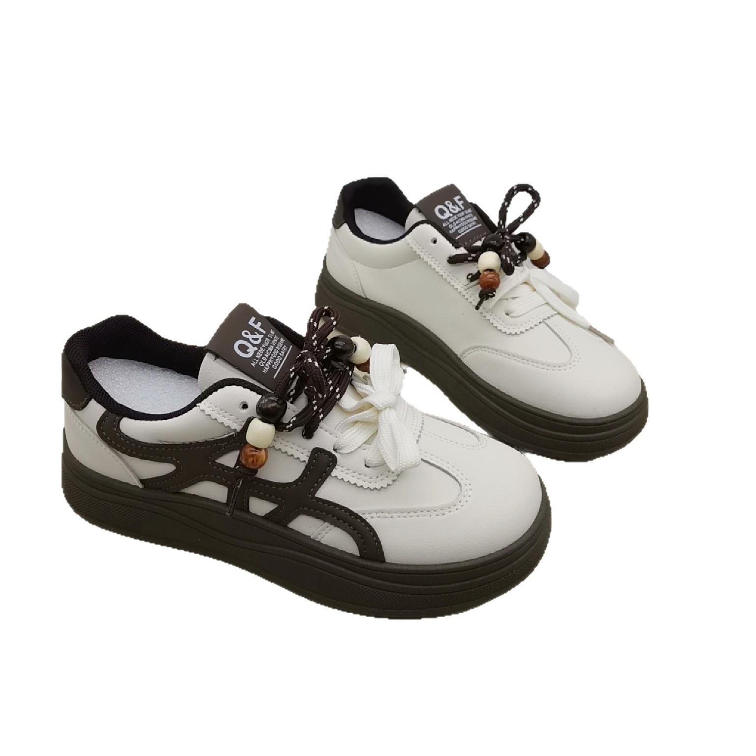 36-40 Tamaño de primavera y otoño nuevos zapatos de entrenamiento para niños de tamaño medio y grande zapatos casuales con zapatos de skate de entrenamiento anti-deslizante clásicos suaves