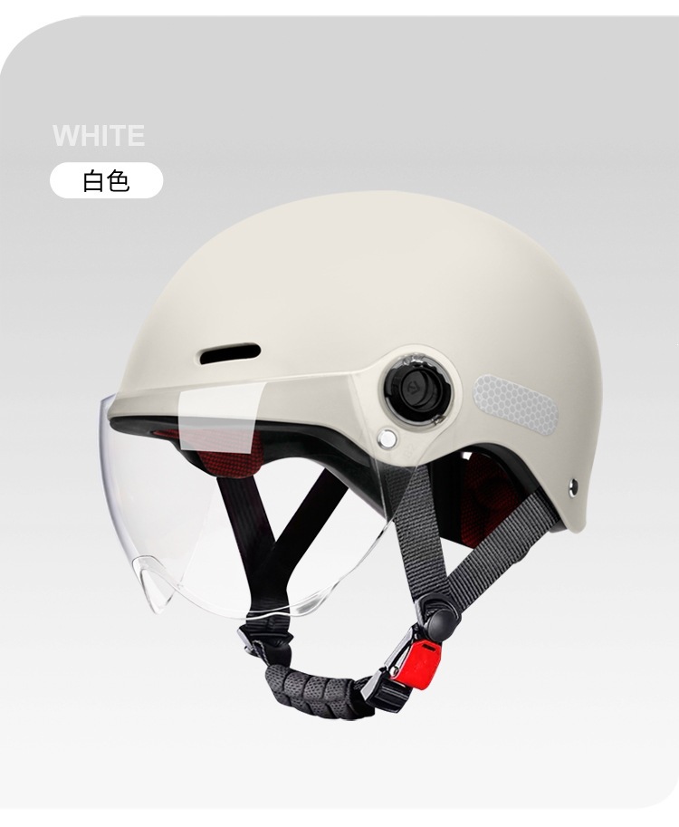 Foreign trade style electric motorcycle helmet, men's electric scooter half helmet, women's all-season sun protection safety helmet