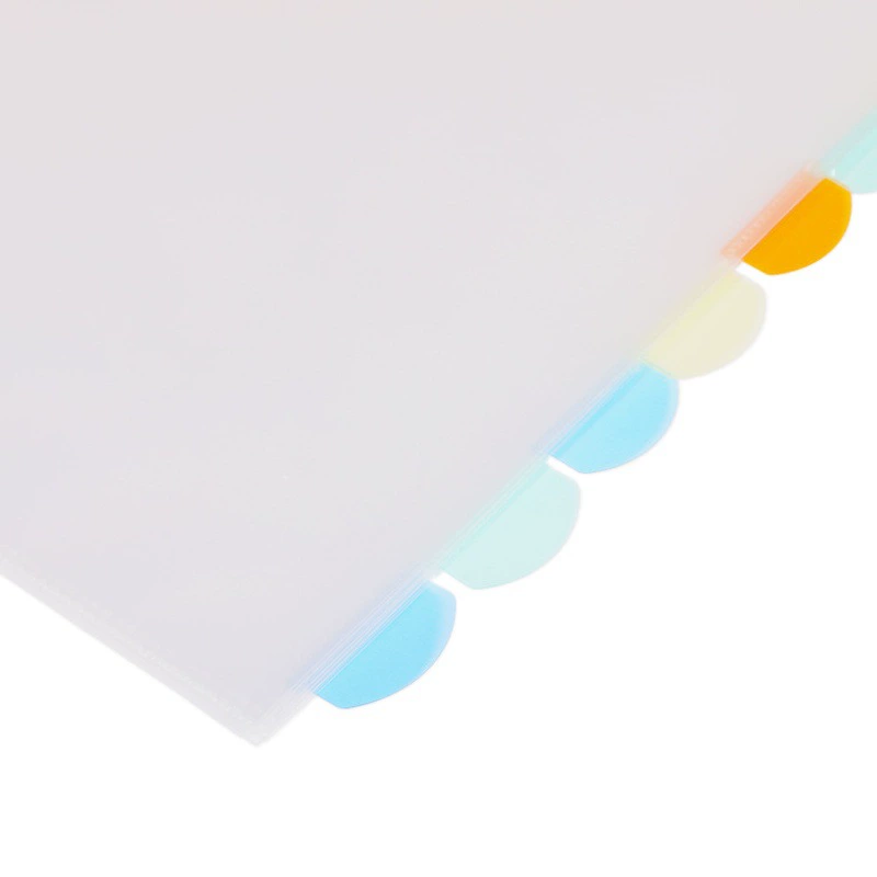 Защитная сумка с отверстиями 3/11, цветная индексная сумка для файлов, водонепроницаемая сумка с вкладными листами, сумка для данных, 8 вкладок