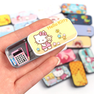 Miniature Mini Simulation Pencil Case Sanrio Pencil Case Dollhouse Doll House Learning Scene Small Ornaments