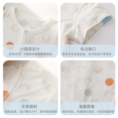 Baby clothes summer short-sleeved modal bag baby suit jumpsuit baby summer dress baby jumpsuit summer