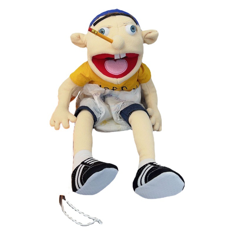 Marionetas de mano de Jeff transfronterizas al por mayor divertido niño muppets Amazon jeffy manipulando muñecos de peluche image 1