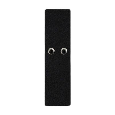 Seat belt shoulder pad with Hole DIY Removable Doll - sheep-wool-black-belt-hole