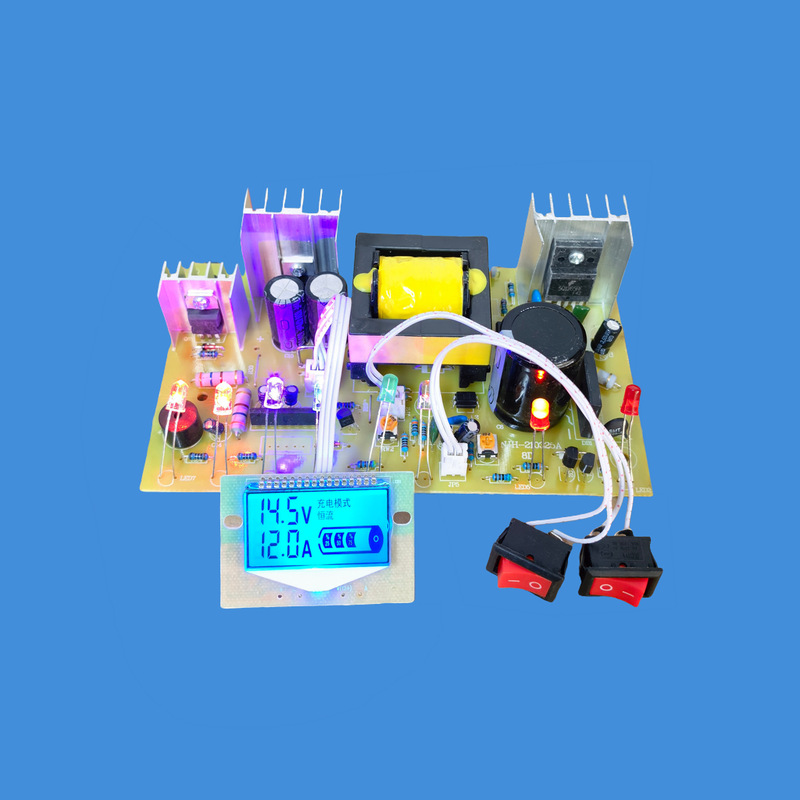 Car battery charger high power circuit board forklift battery LCD charging board 12v24v automatic identification