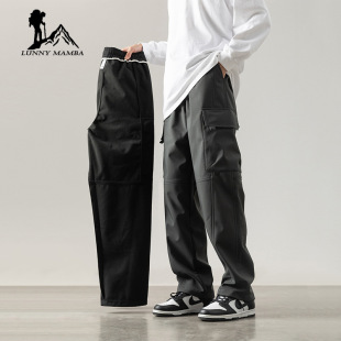 Snow fleece-lined Pants Men's Outdoor 2024 Autumn and Winter Mountaineering Fashion Brand Loose American Functional Overalls for Women