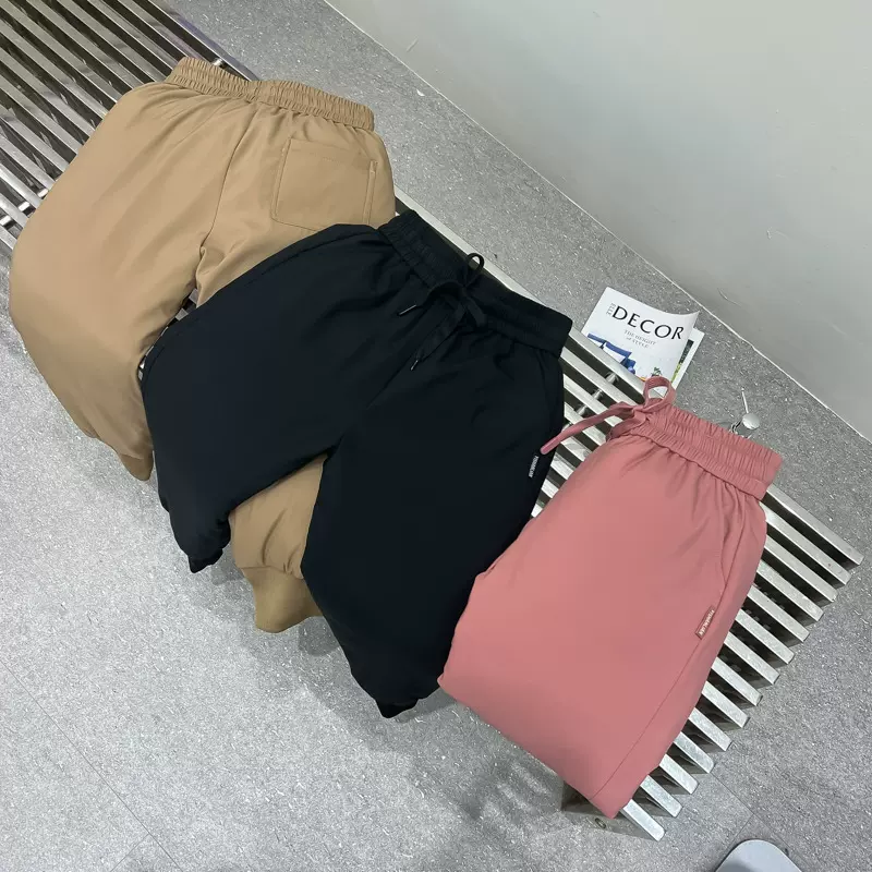 2025新款儿童黑金羽丝绒丝裤男童女童外穿中大童保暖裤子厂家代发