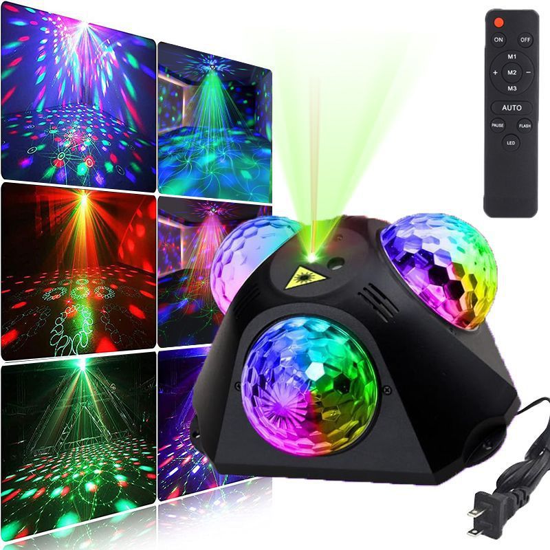 房间装饰灯七彩旋转灯ktv氛围灯家用店铺酒吧舞台灯光声控爆闪灯