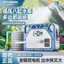 现代浇菜神器浇水机浇地农用菜园田地灌溉四缸充电式抽水泵大功率