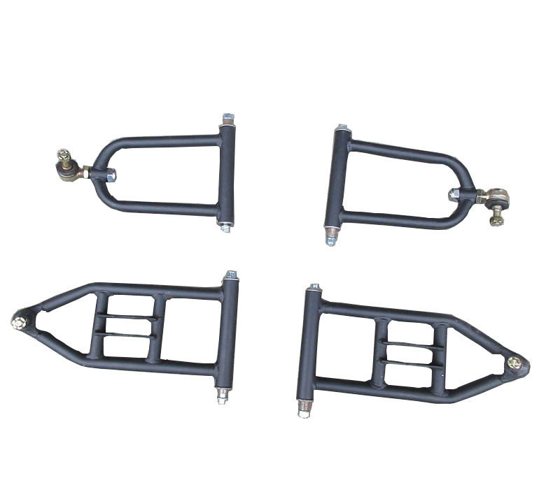 Quad bike accessories: Adjustable ball-head rocker arm for modification of the Little Bull ATV, front disc/drum brake horn flange