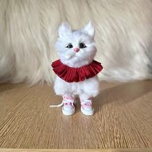 加工定制猫咪摆件桌面手办皮毛毛绒玩具仿真娃娃玩偶生日礼物送礼