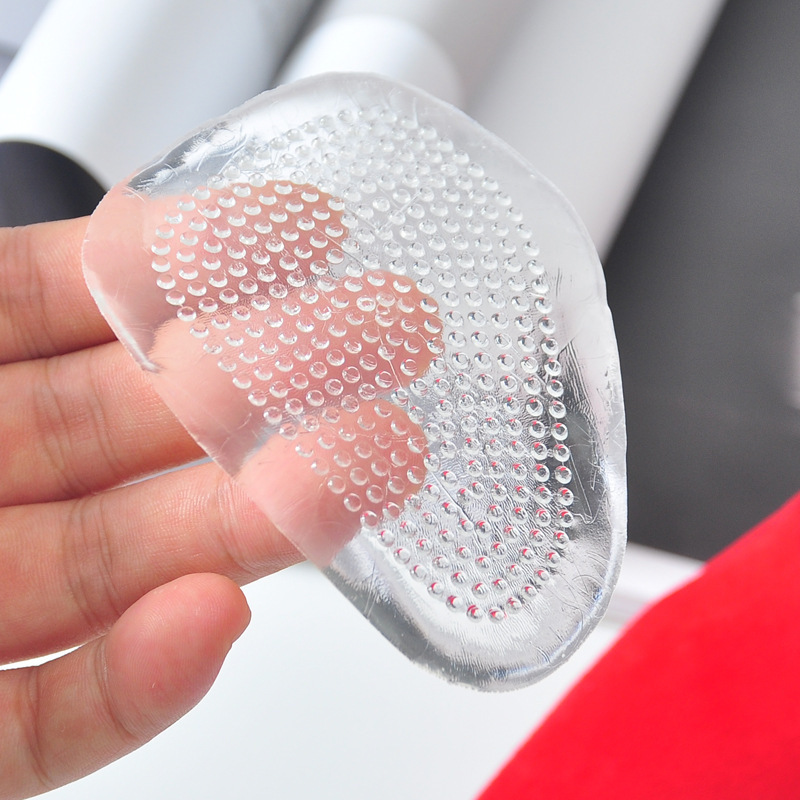 almohadilla de la parte delantera, almohadilla de la mitad delantera, almohadilla antideslizante de silicona transparente, super suave, grosor ajustable, tamaño anti-dolor en los pies image 7