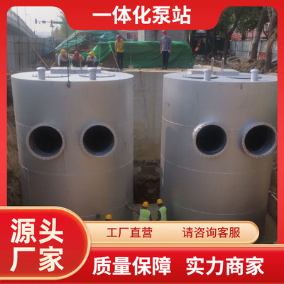 加工定制304不锈钢材质一体化泵站 智能污水雨水提升泵站高效排污