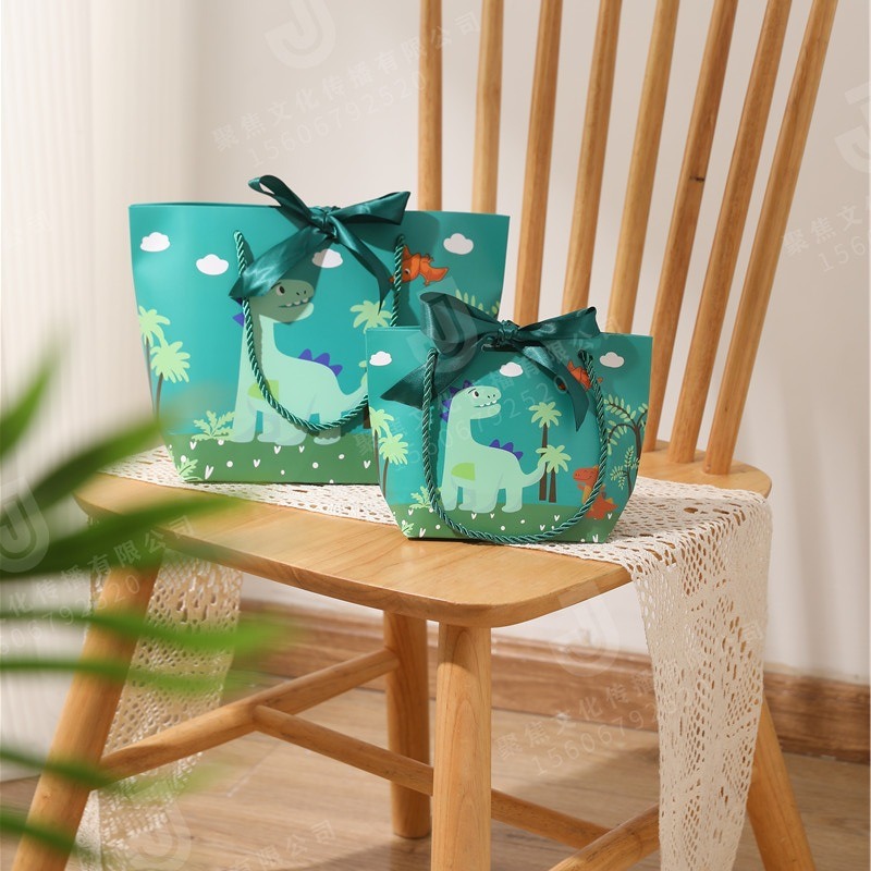 Bolsa de regalo, ramo de flores, pintura al óleo, exquisita y elegante bolsa de regalo literaria para cumpleaños, bolsa de regalo, bolso universal de papel kraft