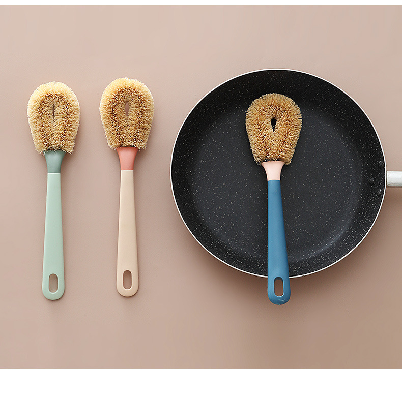 Multifunctional Long-handled Bristles Pot Brush display picture 2