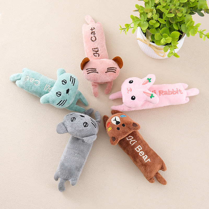 Crinkle Paper Lying Down Plush Doll With Catnip Teasing Cat Toy Self-Entertainment Pet Supplies_voghion.com