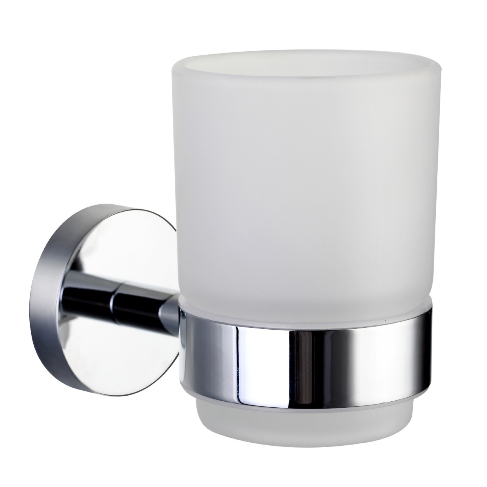 Factory Export Cross-Border 54084C Widened Cup Holder High-End Electroplated Toothbrush Cup Holder Toothbrush Cup H