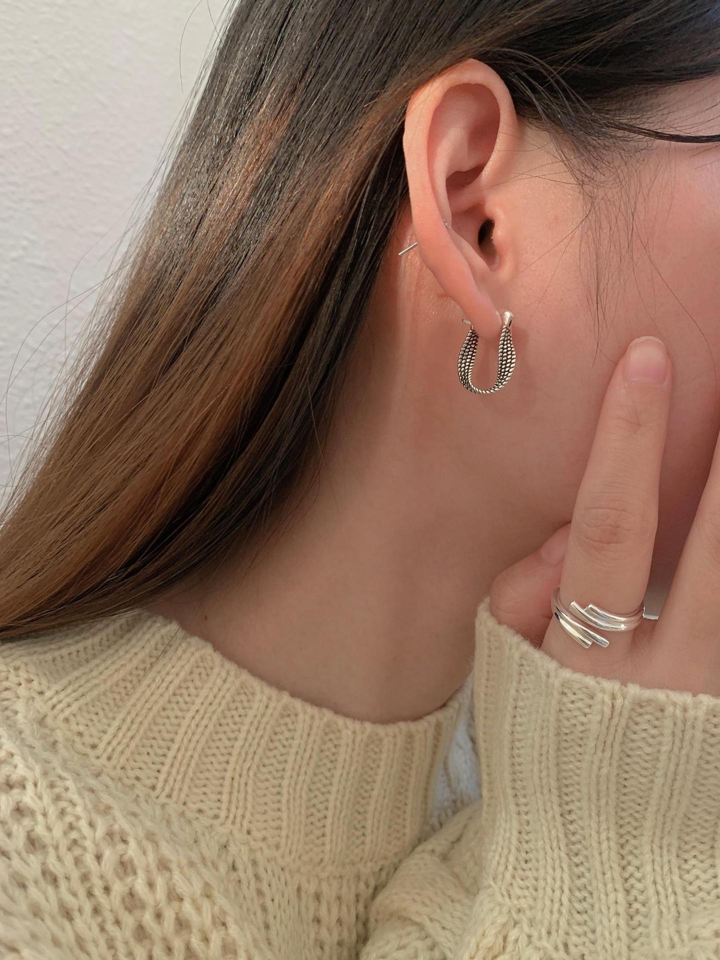 geometric form earrings