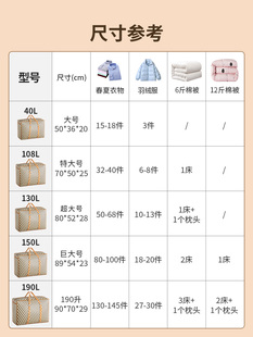 Moving bag waterproof snakeskin pocket clothes quilt storage bag finishing sack woven bag sturdy line full
