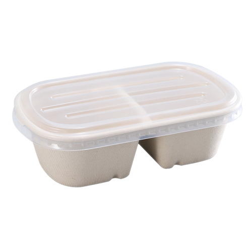 EM2O一次性沙拉盒纸浆餐盒透明盖水果轻食外卖打包寿司健身便当盒