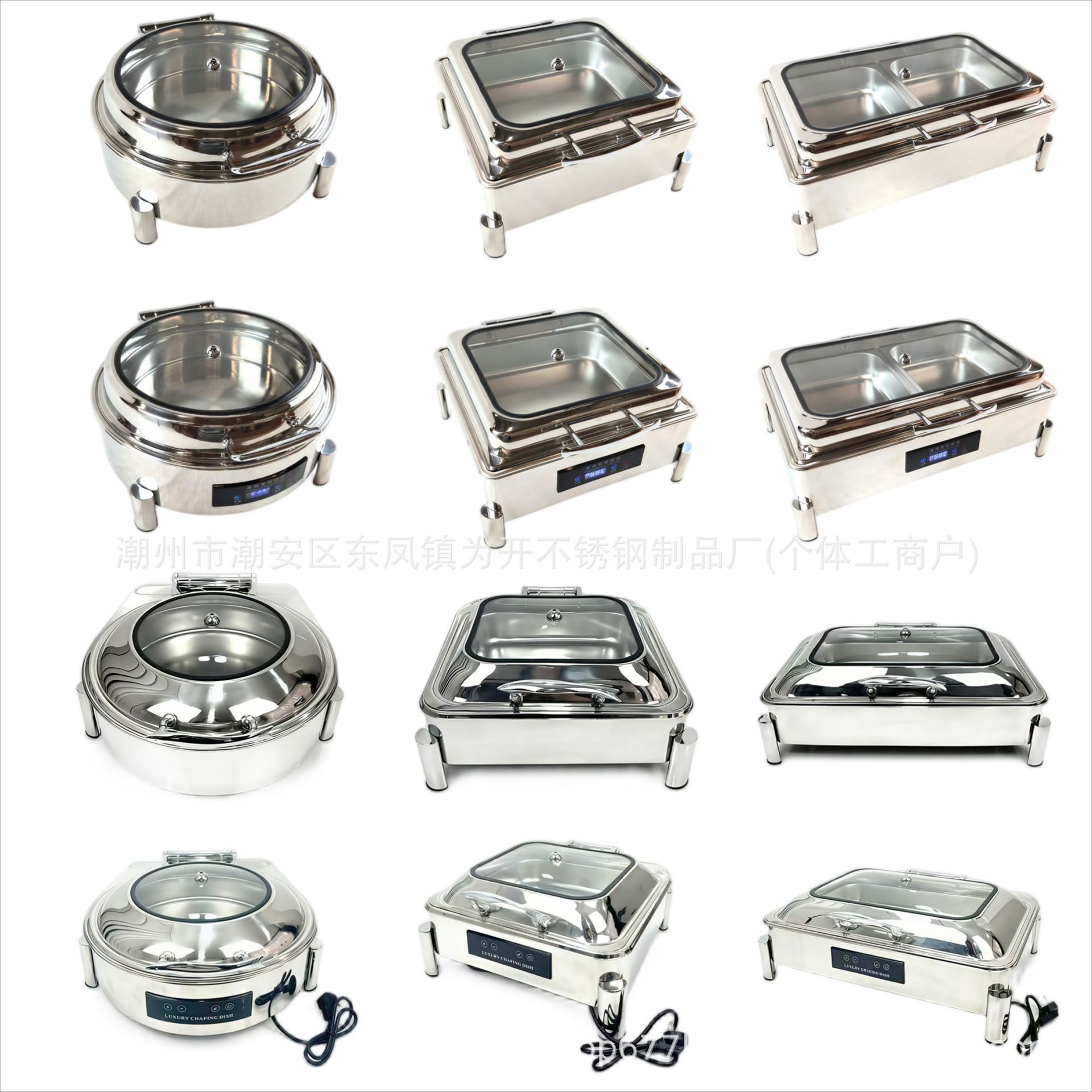 Horno de aislamiento térmico buffet de acero inoxidable de lujo horno de calentamiento eléctrico de desayuno comercial horno Buffy solapa de cocina caliente del Hotel image 6