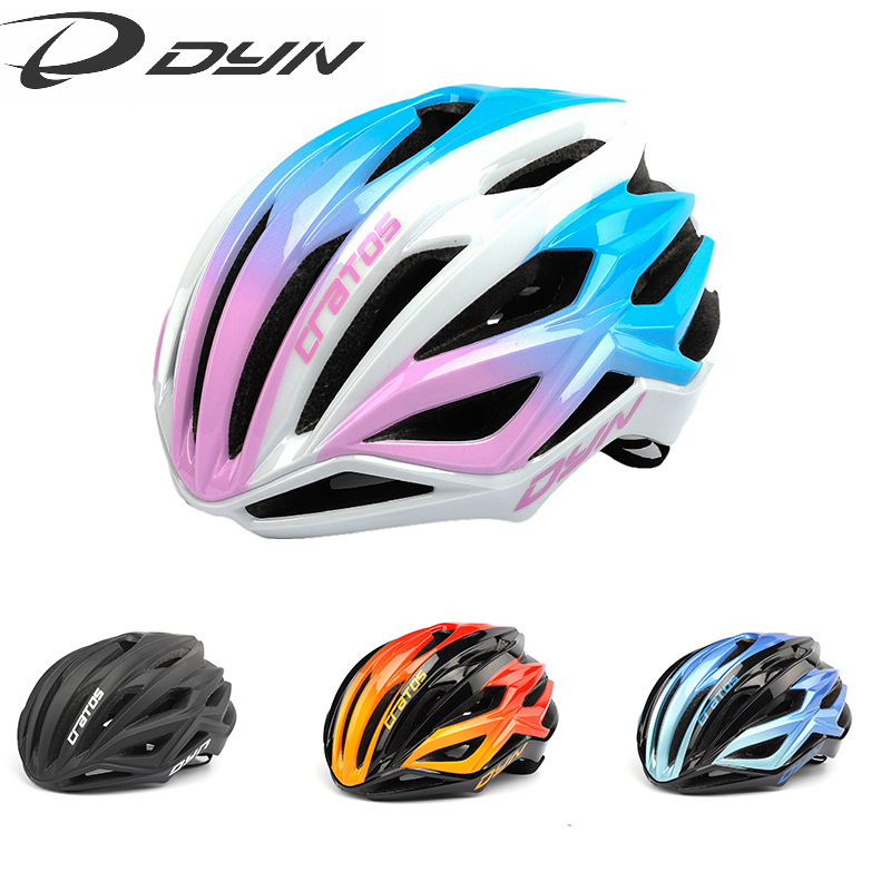 DYN Dyne Riding Helmet Road Bike Pneumatic Lightweight Breathable Safety Helmet Equipment for Men and Women Adult