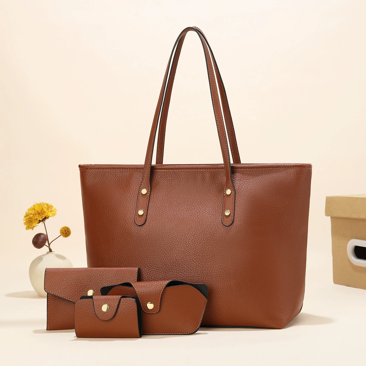 (Cross-border trading), set, capacious one-shoulder bag, 4 piece set, high-end