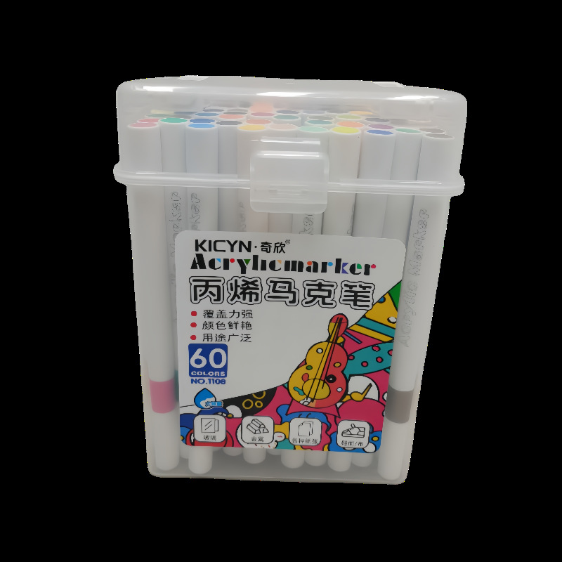 Marcador de acrílico de 60 colores