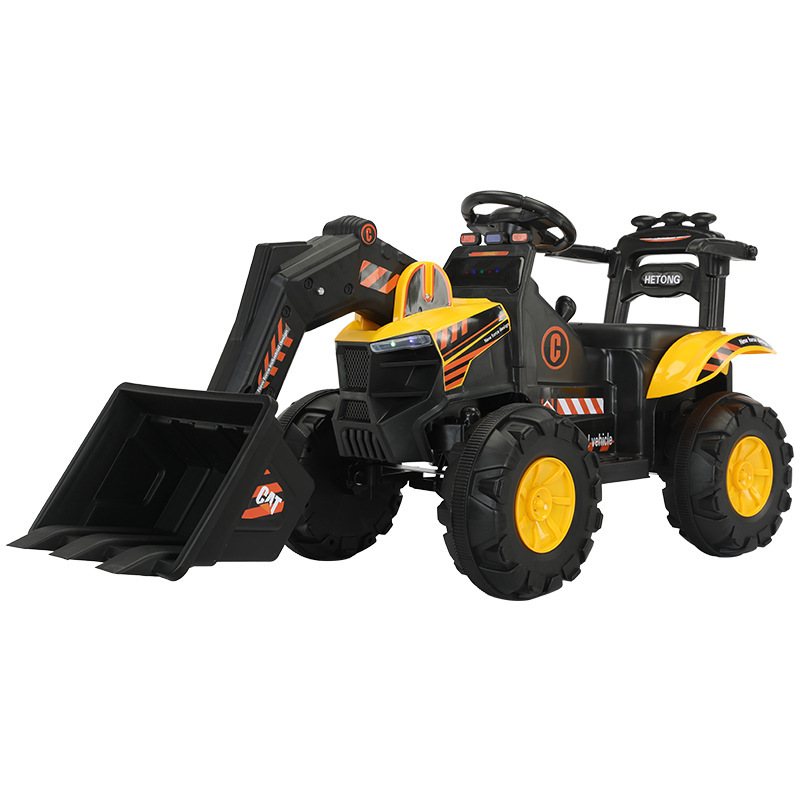 Excavadora de juguete para niños Excavadora eléctrica puede sentarse, excavadora, coche de ingeniería de niño super grande puede sentarse