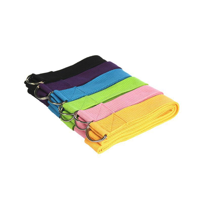 Fábrica directa yoga estiramiento cinturón tira ballet danza Corbata con multi-función auxiliar yoga estiramiento cinturón