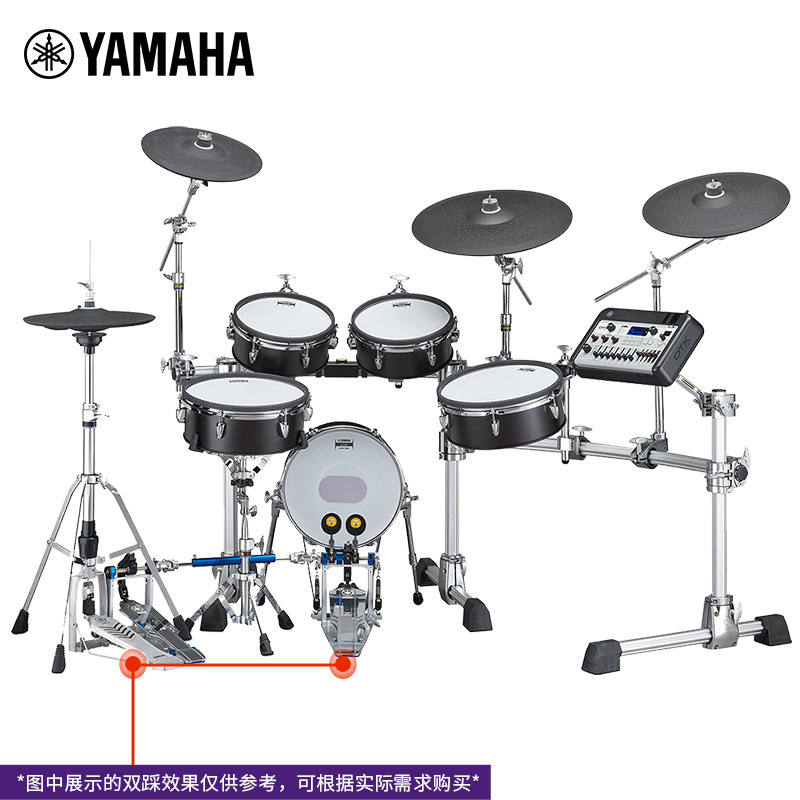 雅马哈（YAMAHA）电子鼓专业演奏架子鼓电鼓 DTX10K-M套鼓 黑色+