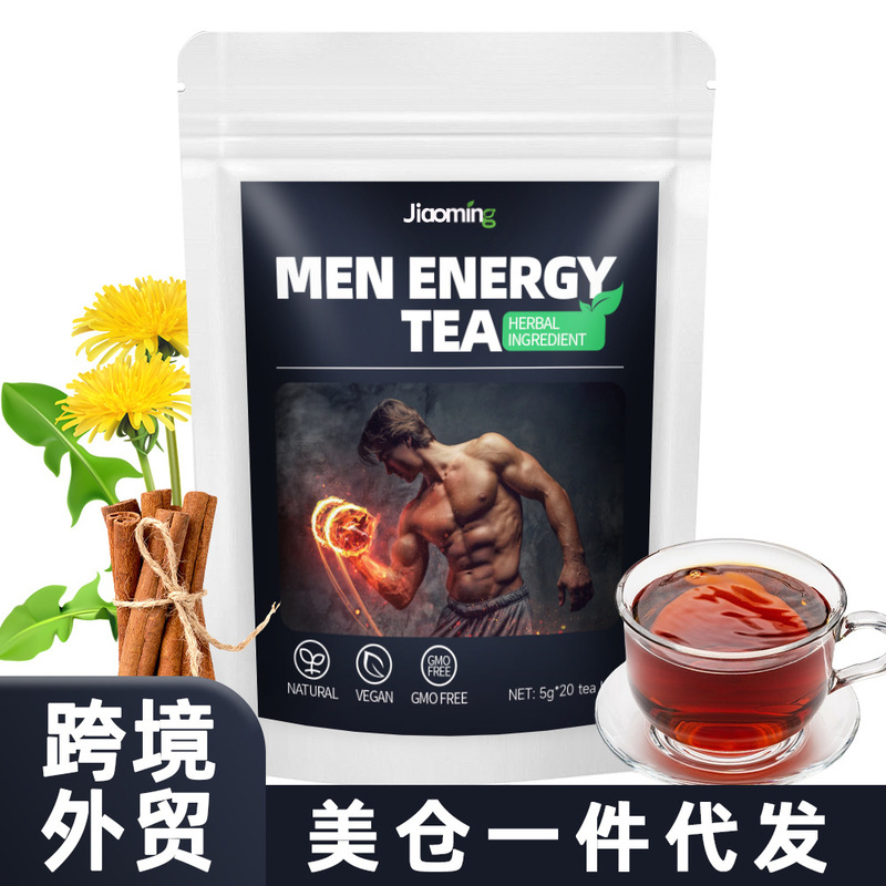 Foreign Trade Cross-Border Men's Energy Tea with Ginseng, Red Dates, Mulberry, and Eucommia Male Flower Tea Bags Foreign Trade Cross-Border Men's Energy Tea with Ginseng, Red Dates, Mulberry, and Eucommia Male Flower Tea Bags